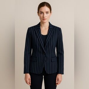 BB Dakota Black and White Striped Blazer